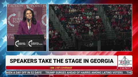FULL SPEECH: Tulsi Gabbard Delivers Remarks at Turning Point Rally in Duluth, GA - 10/23/24