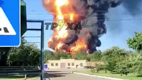 Ukraine War - Ukrainian tank factory after a missile strike