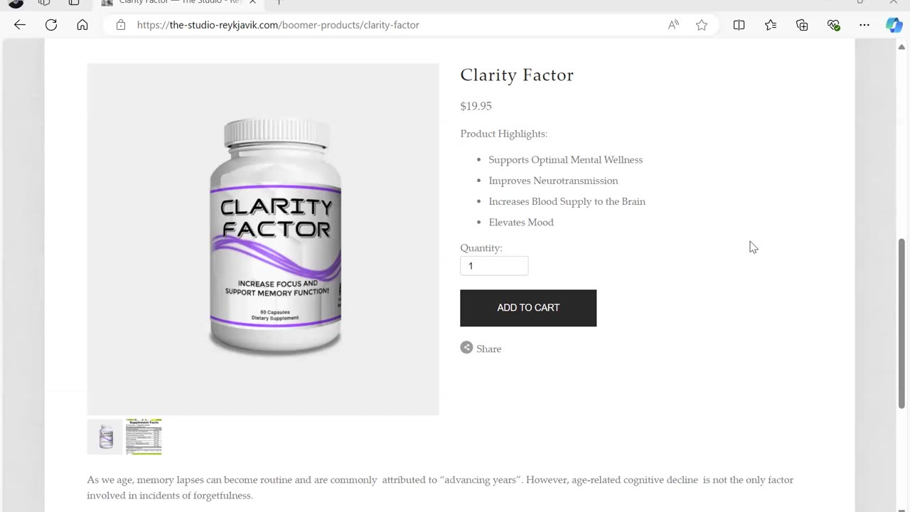 Clarity Factor by Dr. Paul Cottrell