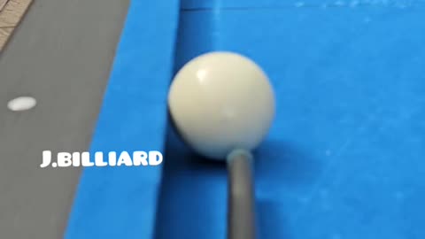 Applying All Spins To Cue Ball For The Ball Frozen Down The Rail #billiard #8ballpool #9ballpool