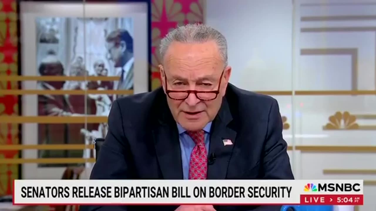 Chuck Schumer Lies About What Donald Trump Says And Threatens Americans About Border Bill!