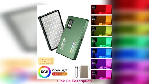 Best Seller soonpho RGB LED Video Light Full Color Outp