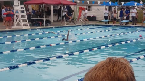 24 June 2023 7-8 year old backstroke