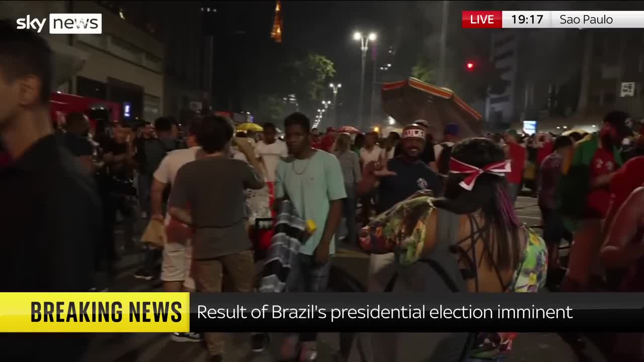 Lula supporters jubilant in Sao Paulo as they smell victory