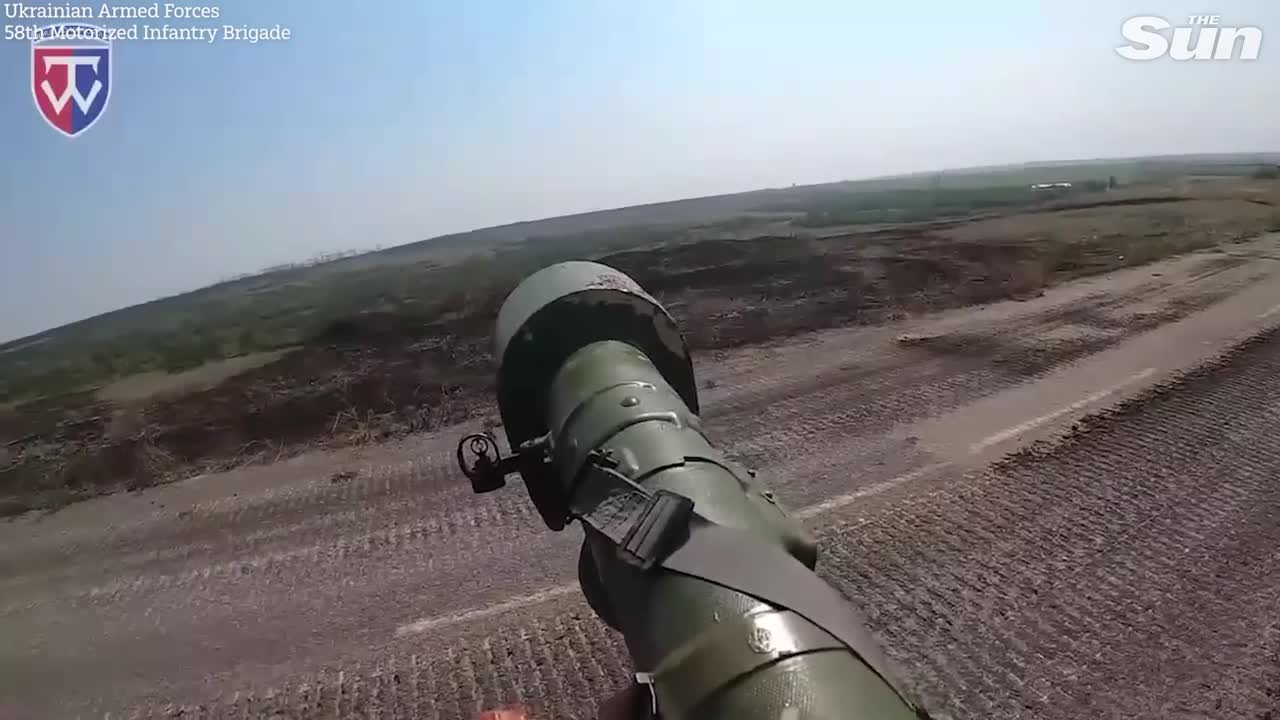 Russian aircraft blown out the sky by Ukrainian handheld rocket launchers