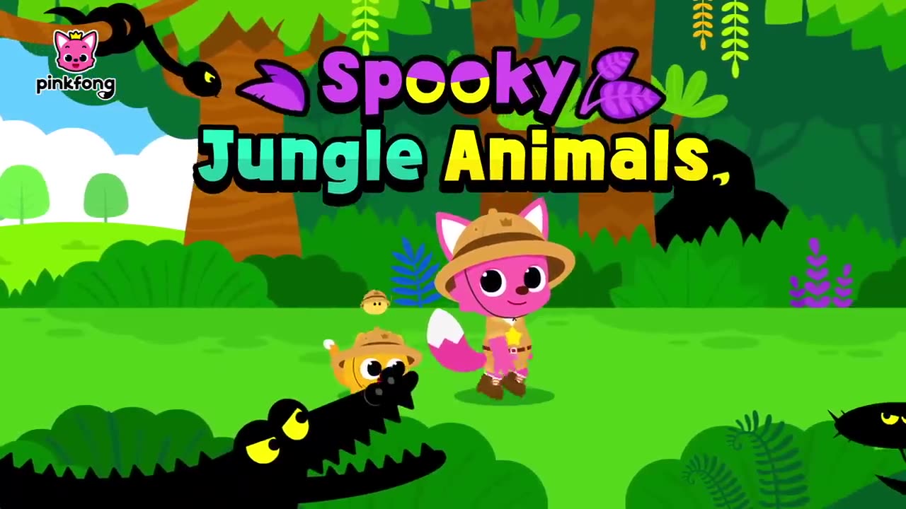 Spooky Jungle Animals | Animal Songs | Kids Song