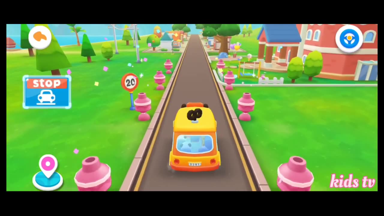 ♥️ Little Panda School Bus _ Go Hospital _ Kids Cartoon _ Kids Videos_BabyBus Game #babybus Part-2