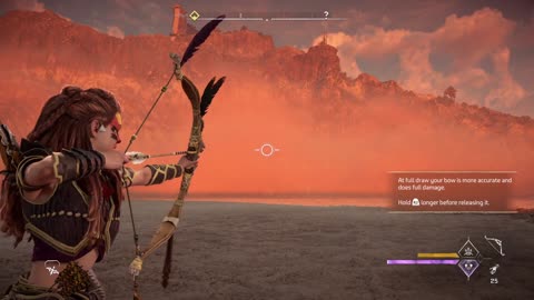 Horizon Forbidden West Hunter Bow Draw 190 The One where OD circle starts sooner