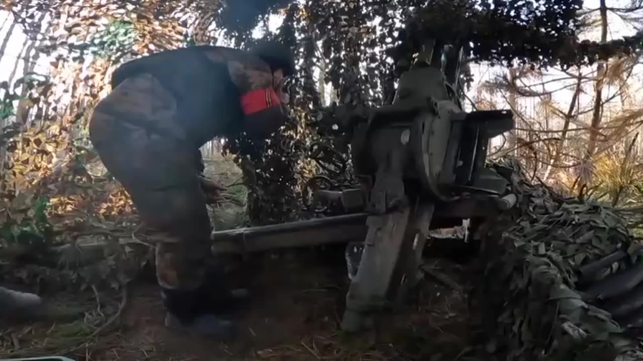 Combat work of Russian mortar crews