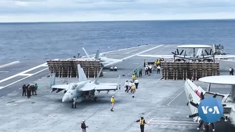 Newest US Aircraft Carrier Sets Sail on First Deployment _ VOANews