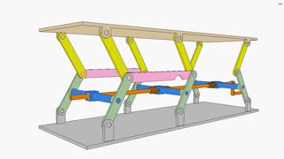 0004 - Lift of double parallelogram mechanism 2b