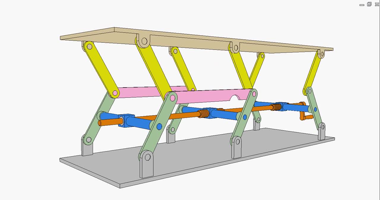 0004 - Lift of double parallelogram mechanism 2b