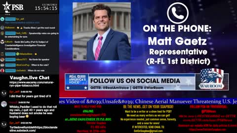 2022-12-30 15:00 EST - The PATRIOTski Tavern: