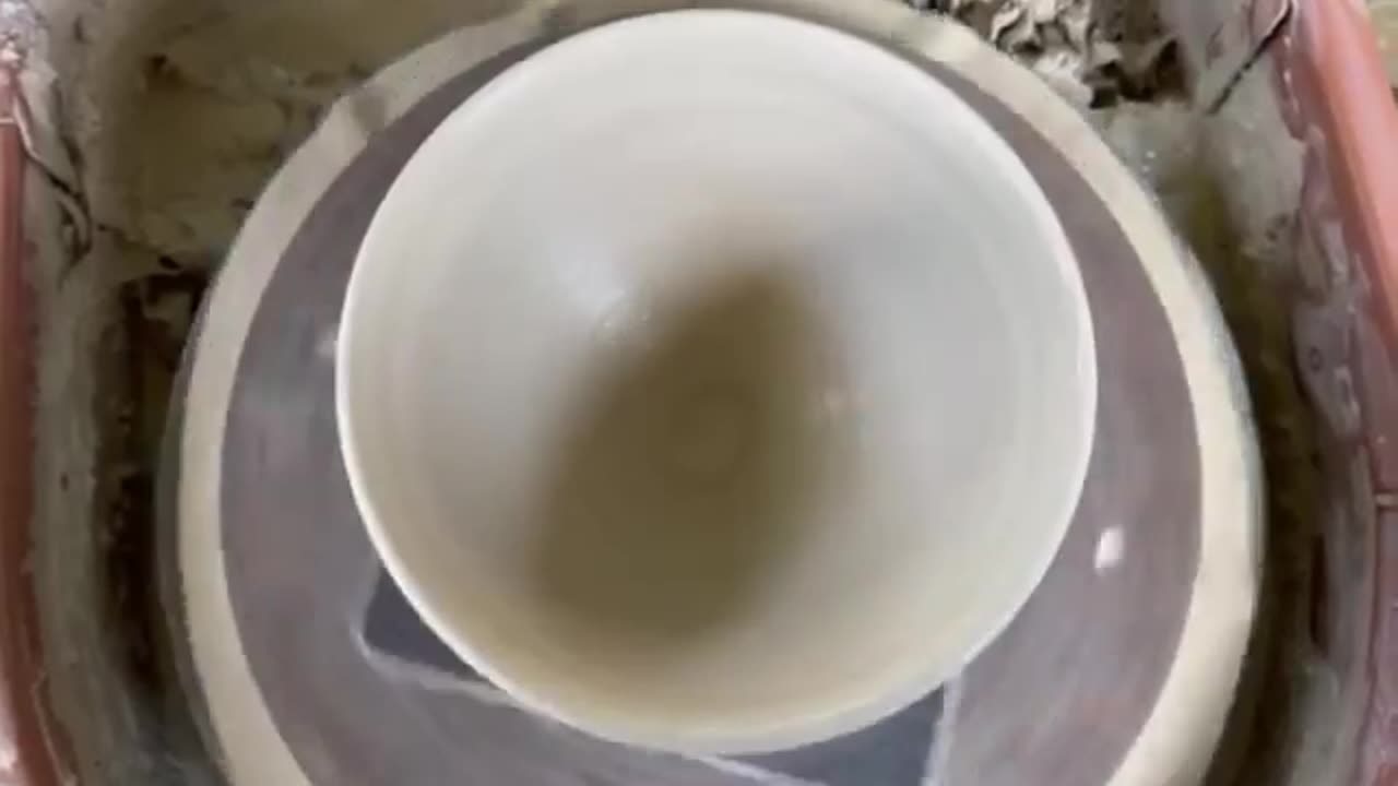 Wheel thrown bowl