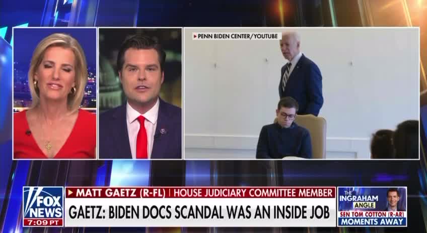 Gaetz: Biden Docs Scandal was an Inside Job