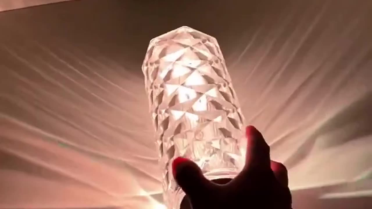 💎 Rose Crystal Lamp 💎 Aesthetic Crystal lamp / Bedside night light