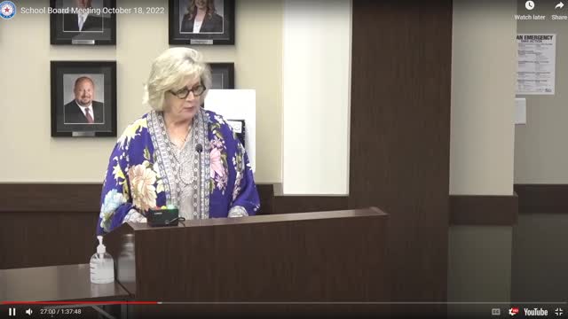 Gayle Sampley speaks in support of dirty books