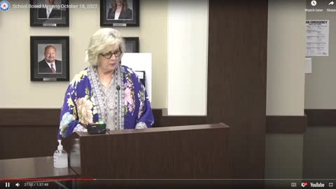 Gayle Sampley speaks in support of dirty books