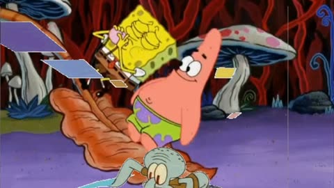 Squidward Is Playing With Tiles While SpongeBob And Patrick Go On An Adventure 🧭