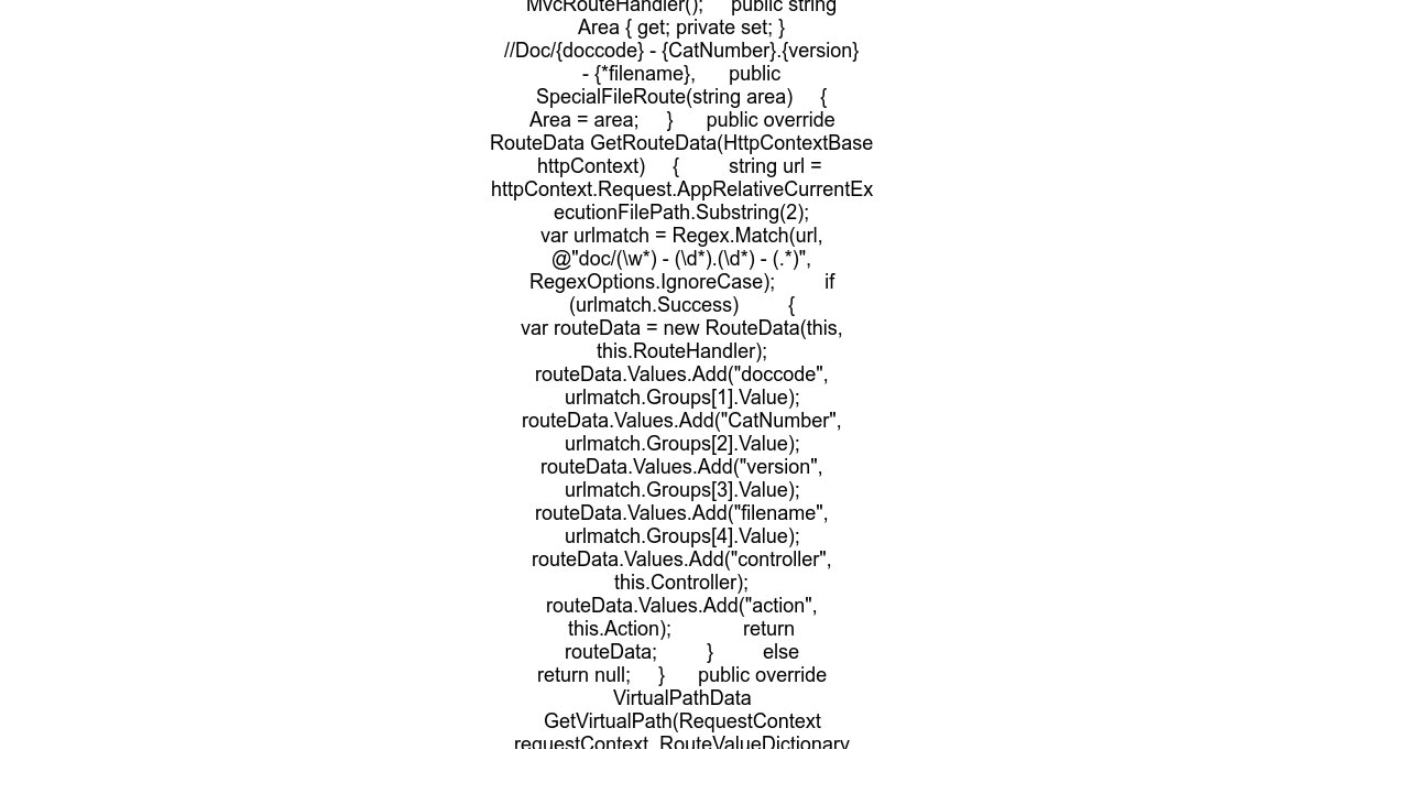 ASPNET MVC regex route constraint