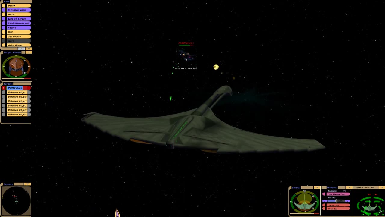 Romulan Demonhawk vs. U.S.S. Furies (Prometheus Class)