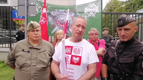 Olszański Kondratowicz Osadowski Przed Ambasadą Kanady 07 08 2023.