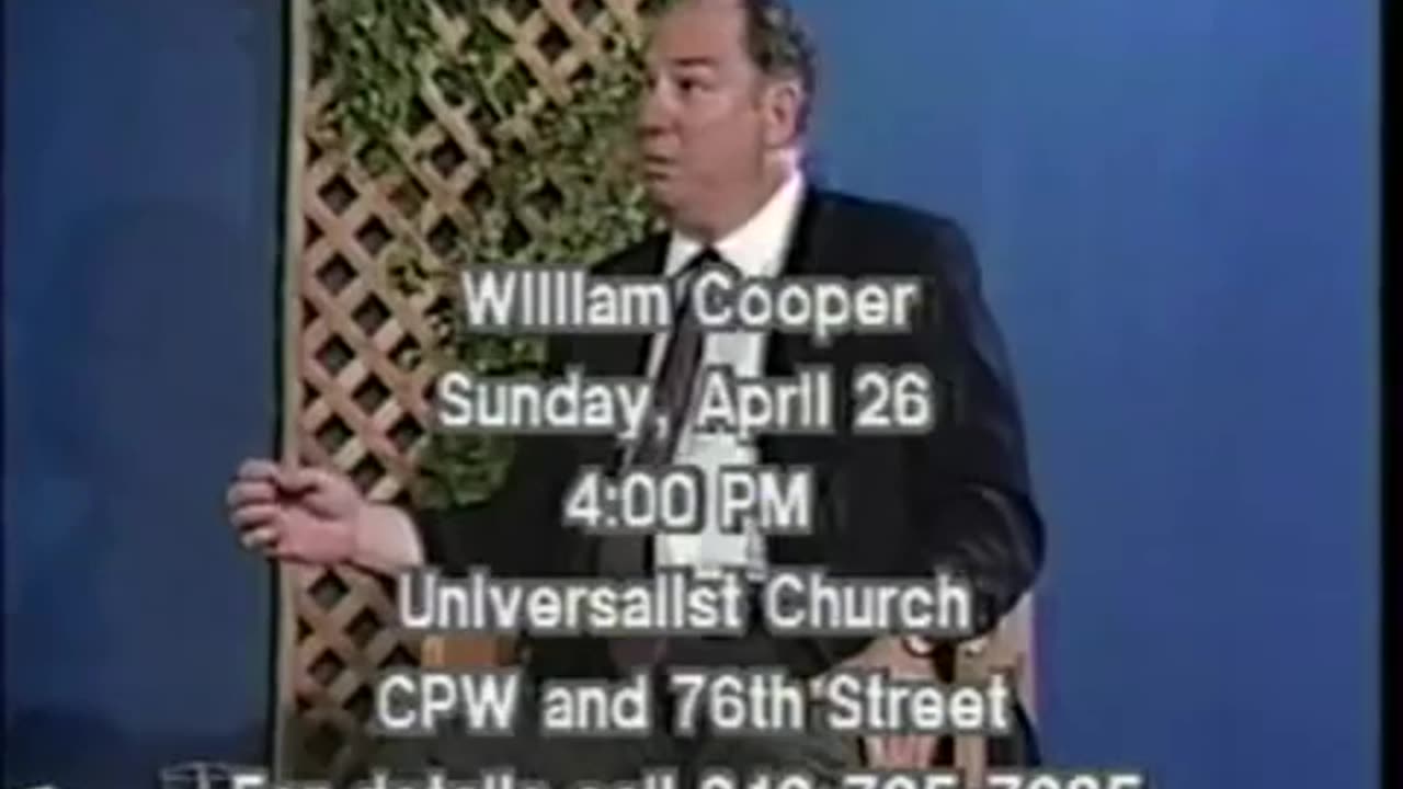 William Cooper - New York City Public Access Station (4-24-92)