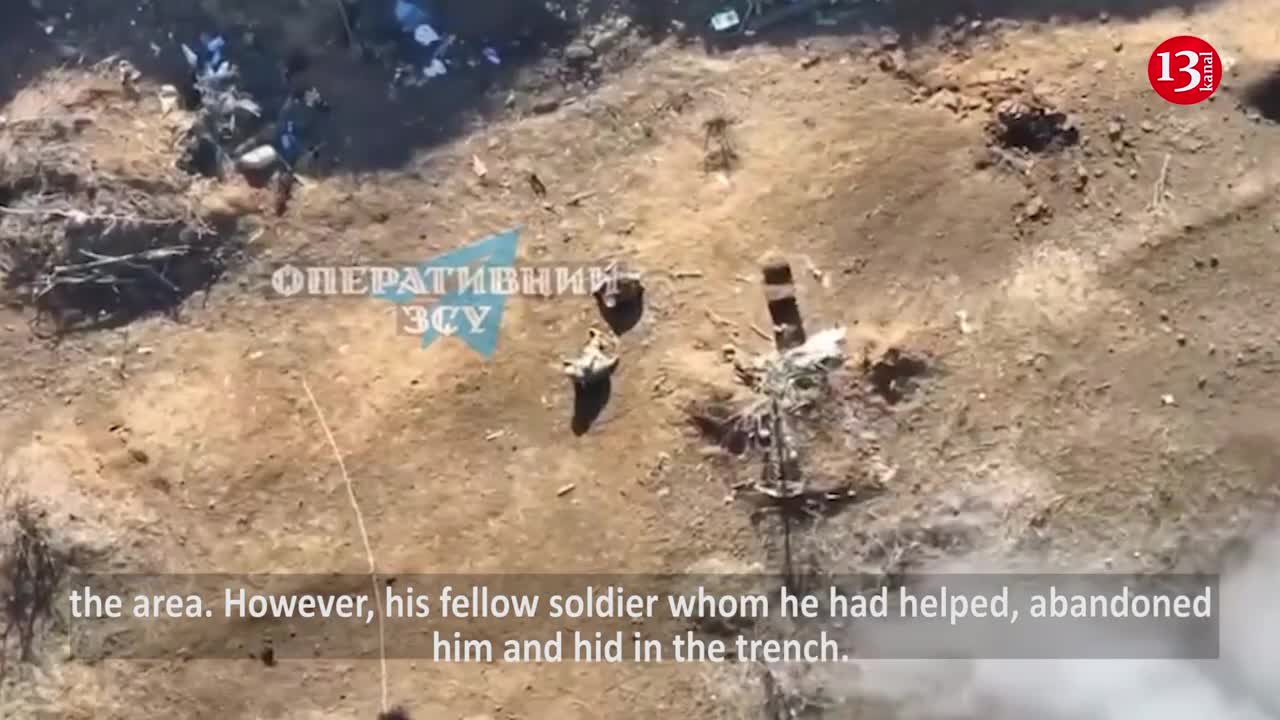 "See what drone did to insects" - Russian runs to the trench abandoning his fellow soldiers