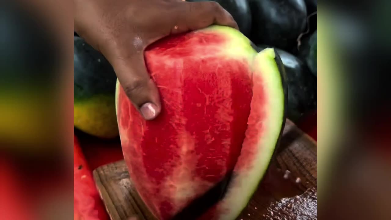 Watermelon cut