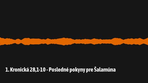 1. Kronická 28,1-10 - Posledné pokyny pre Šalamúna