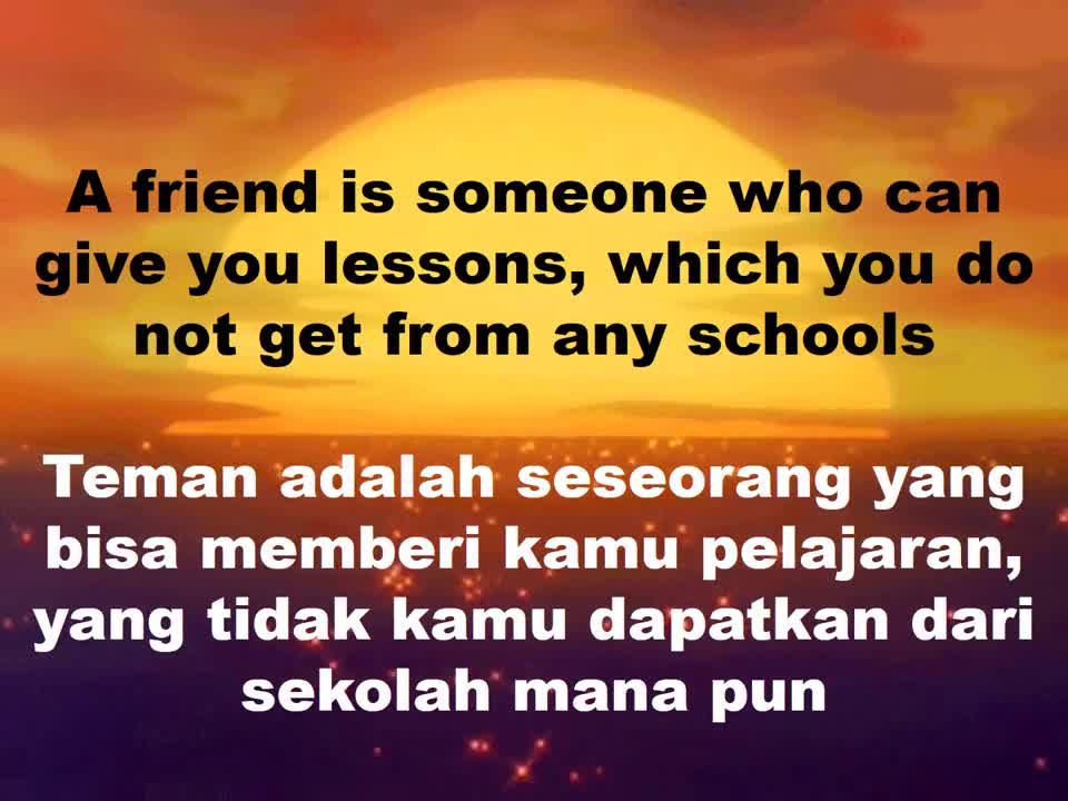 A smart term with Indonesian and English equivalents is known as words of wisdom.