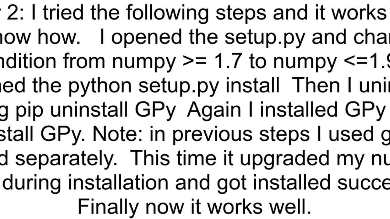 How to find and uninstall the numpy duplicate versions