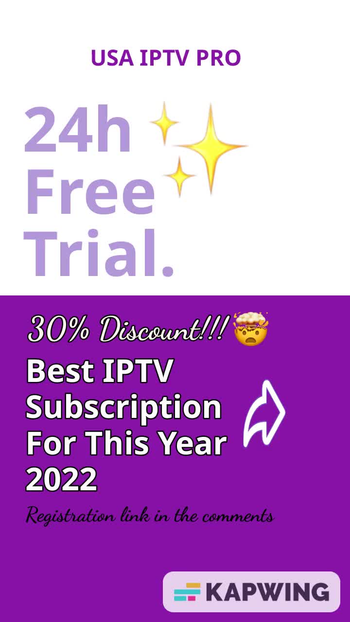USA IPYV PRO Is The Best IPTV Subscription For This Year 2022, 24h Free Trial. #shorts