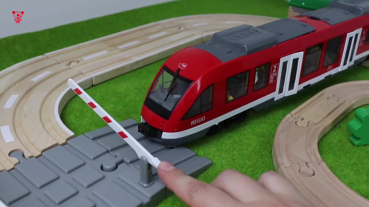 Tram for kids and wooden brio trains for kids - railway for kids