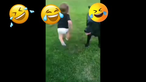 Dog and children funny 😄 😆 🤣 😂 😁 😀 😄 😆 🤣 😂 😁 video