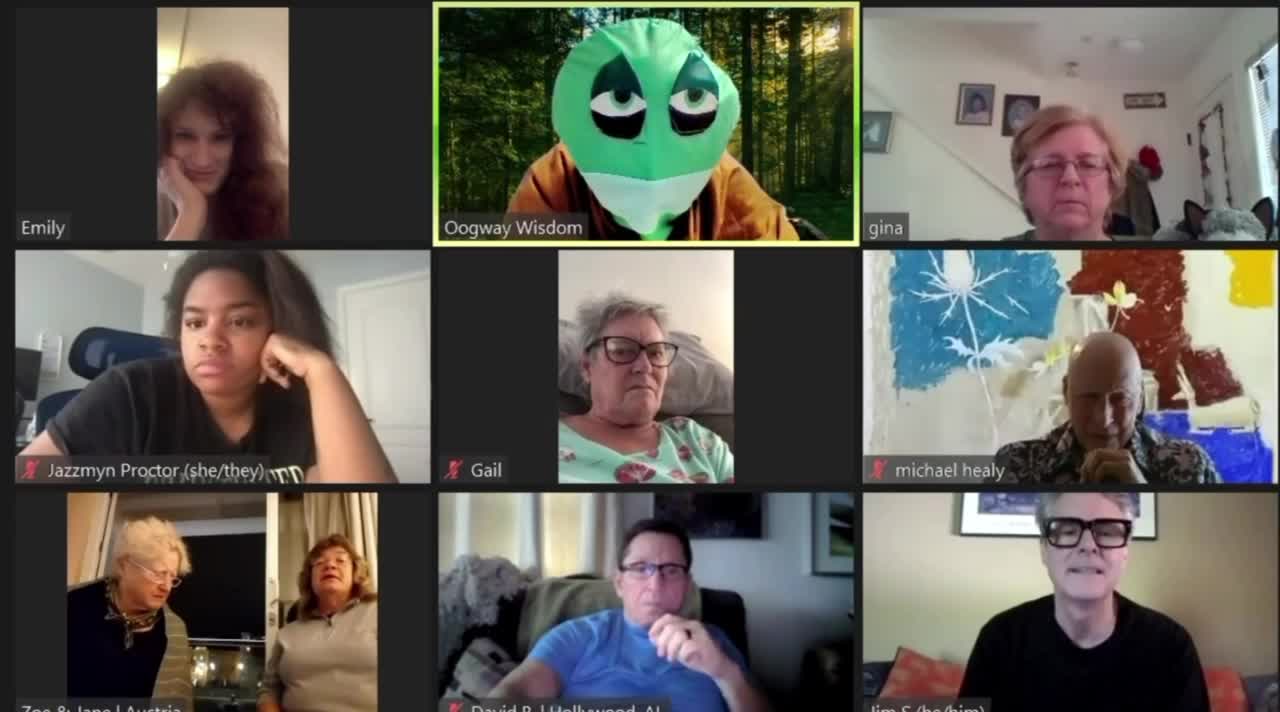 Oogway enters LGBTQ Zoom Meeting