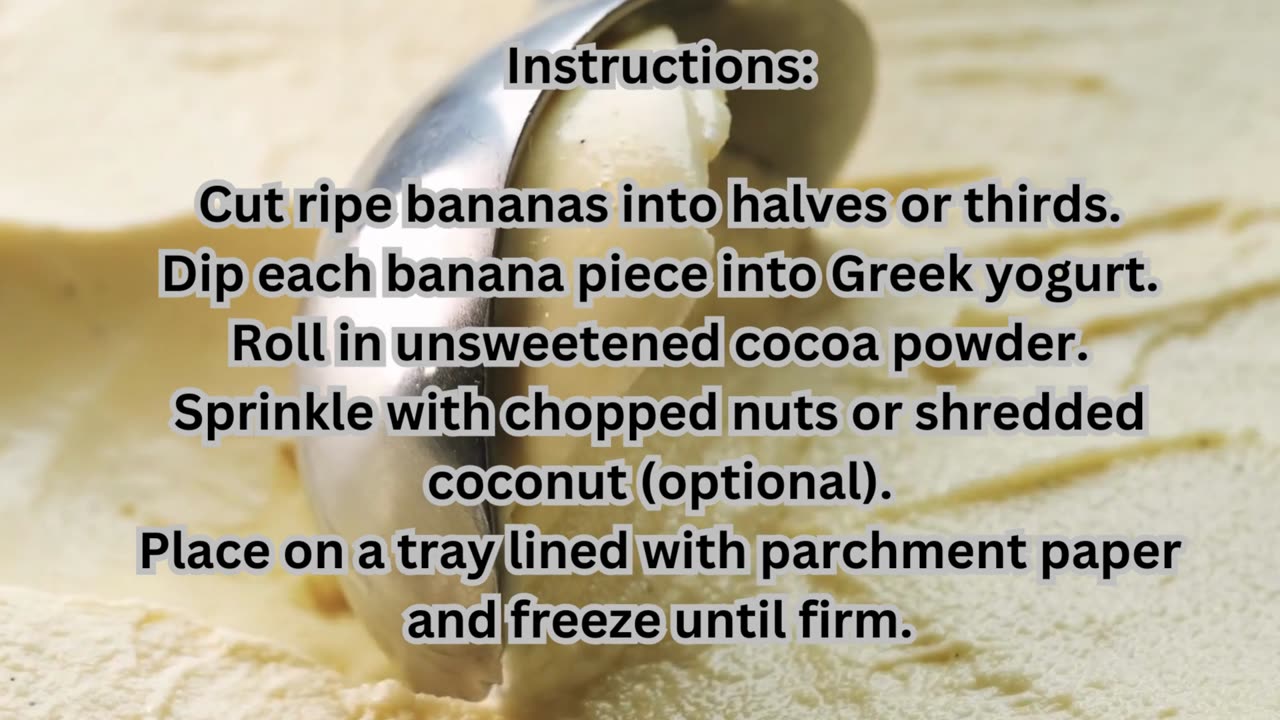 Frozen banana Pops