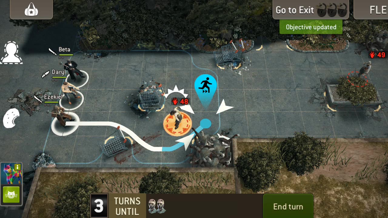 The Walking Dead No Man's Land Dodging The Dead Round 51