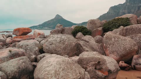 Water and natural rocks