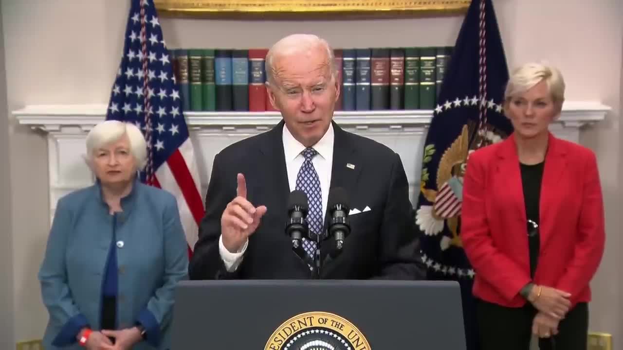 President Biden says oil company profits 'outrageous' and a 'windfall of war'