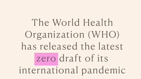 The W.H.O. Is Not In Your Best Interest. Never Was
