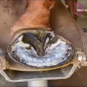 Changing horse shoes