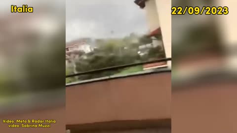 Incredible Tornado Hits Rho, Milan - Unbelievable Footage! Italy maltempo