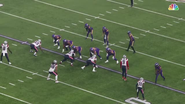 Adam Thielen receives a pass from Justin Jefferson.