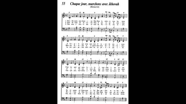 Chaque jour, marchons avec Jéhovah (Cantique 55 de Louons Jéhovah par nos chants)