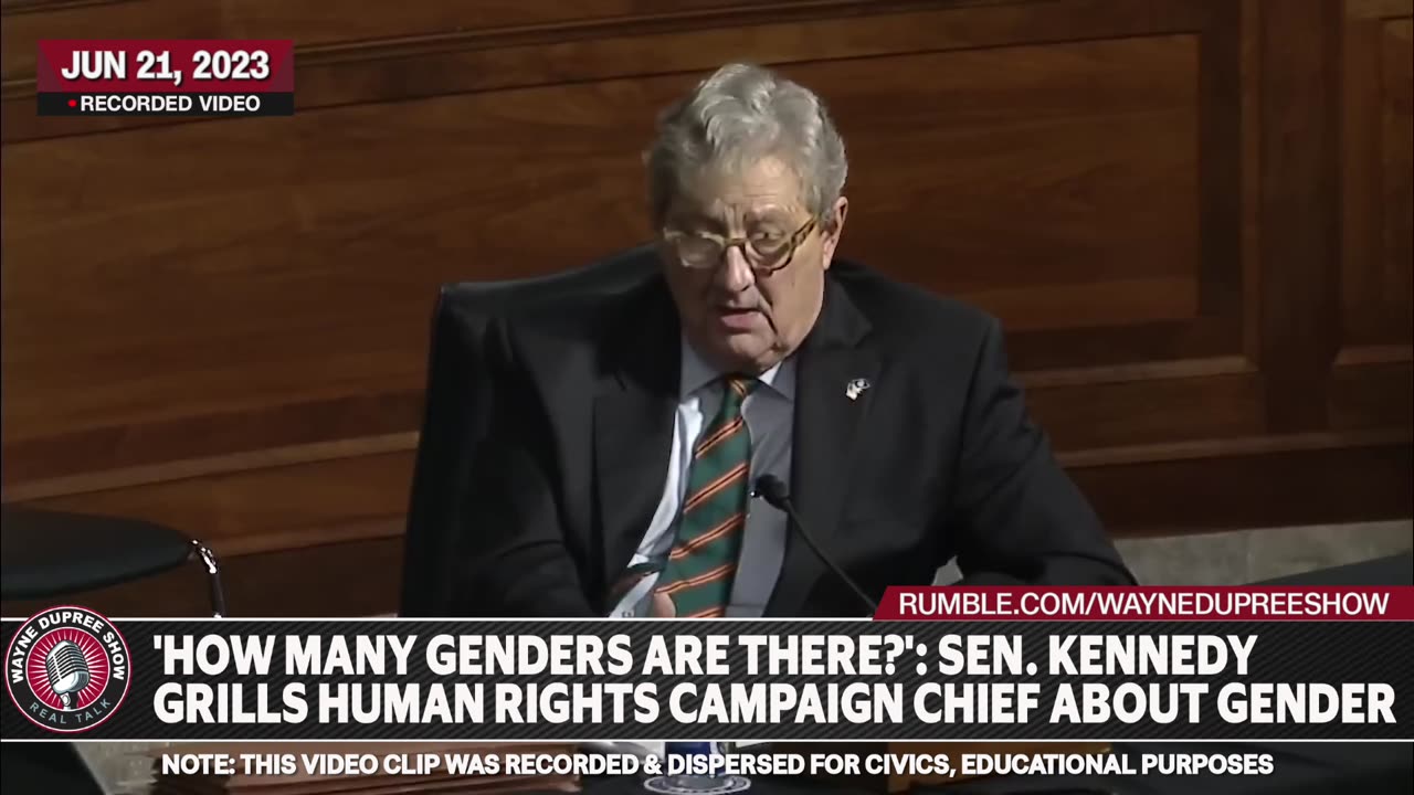 Sen. Kennedy Just Went There!