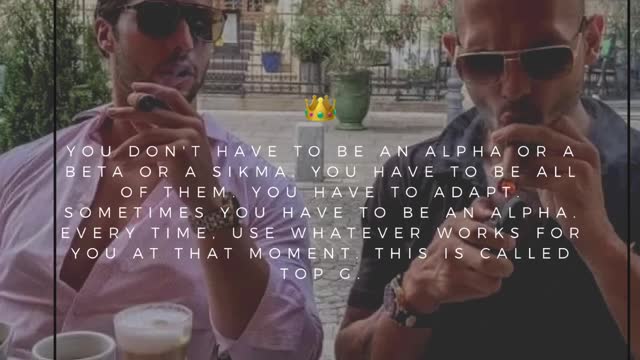 Advice how to be a top G