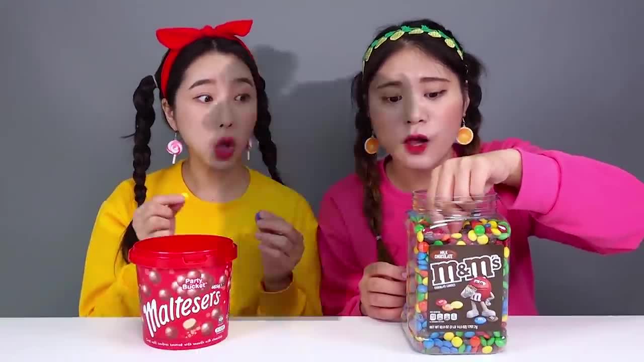 Chocolate VS Real Food Challenge DONA Mukbang