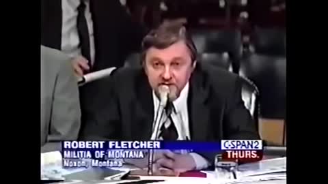 Robert Fletcher at 1995 U.S. Senate Hearings on Military Weather Warfare