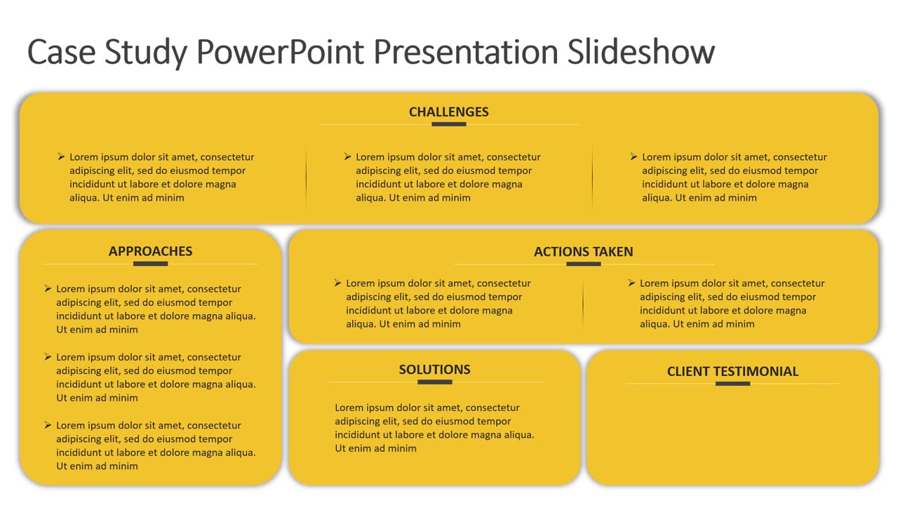 Case Study PowerPoint Presentation Slideshow